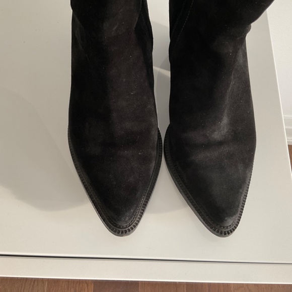 Barbara Bui black suede western lace-back boot size 39/9 - Picture 5 of 7